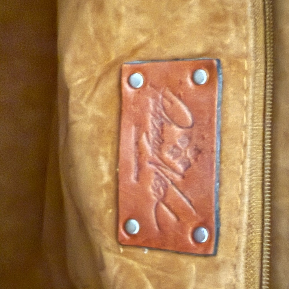 Patricia Nash Black Leather Tote Bag with Rhinestone & Turquoise Accents - Picture 9 of 12